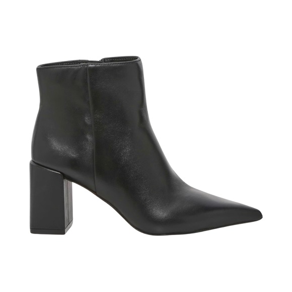 VINCE CAMUTO • Black Leather Oskana Ankle Bootie - Picture 7 of 7